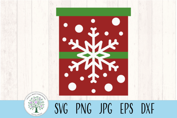 Download Christmas Gift Box with Snowflake Design - Snowflake design Collection
