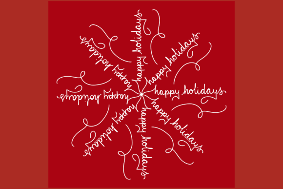 Download Happy Holidays Snowflake Design - Snowflake design Collection