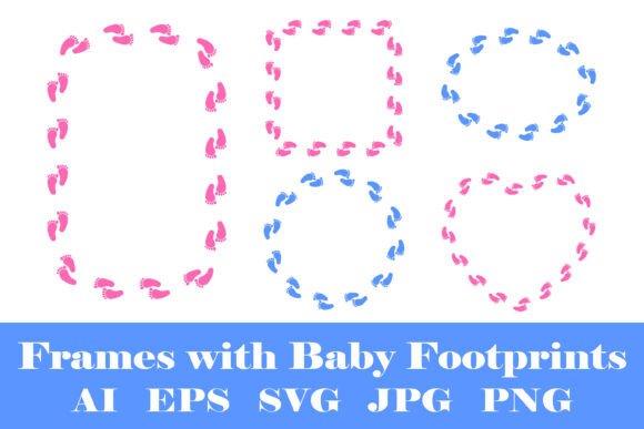 Download Frames with Baby Footprint - Premium Resources