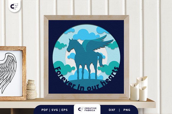 Download Horse Memorial 3D Layered Papercut - 3d layered Collection