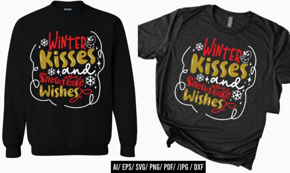 Download Winter Kisses and  Snowflake Design - Snowflake design Collection