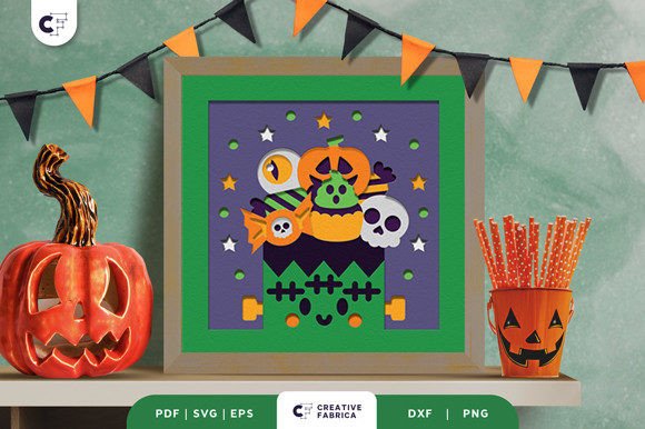 Download Halloween Candies 3D Layered Papercut - 3d layered Collection