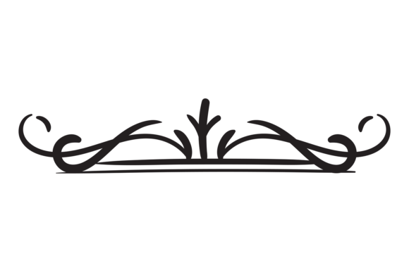 Download Vintage Curve Header. Decorative Black L - Decorative Collection