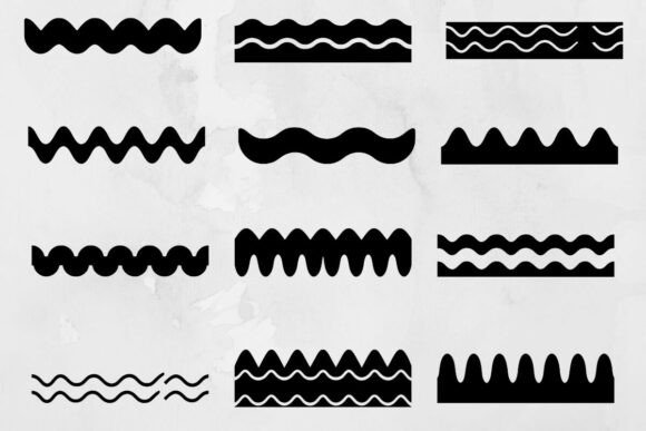 Download Sea Waves Silhouette SVG - Premium Resources