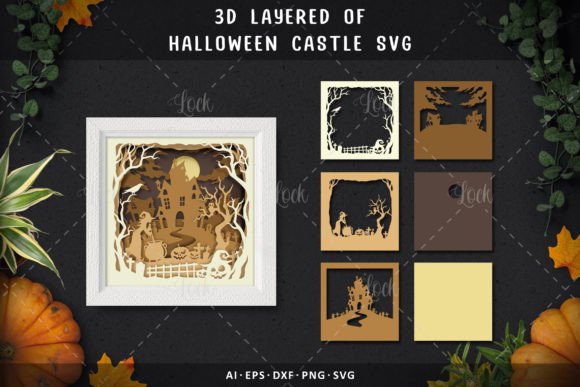 Download 3d Layered of Halloween Castle Svg - 3d layered Collection