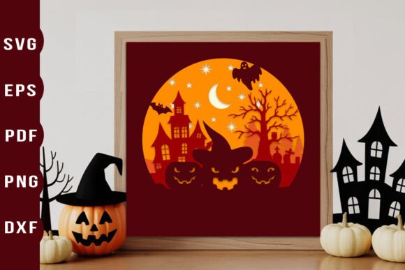 Download Halloween 3D Layered Papercut SVG Design - 3d layered Collection