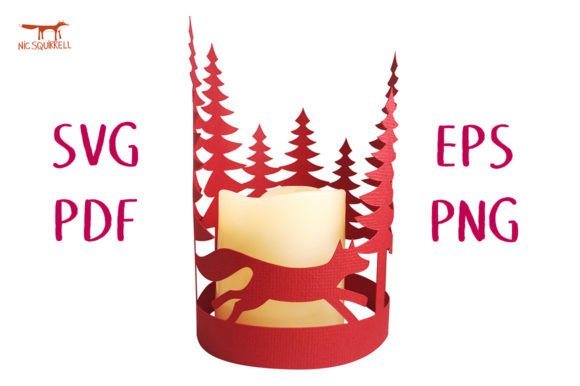 Download Running Fox Lantern SVG Cut File - Premium Resources