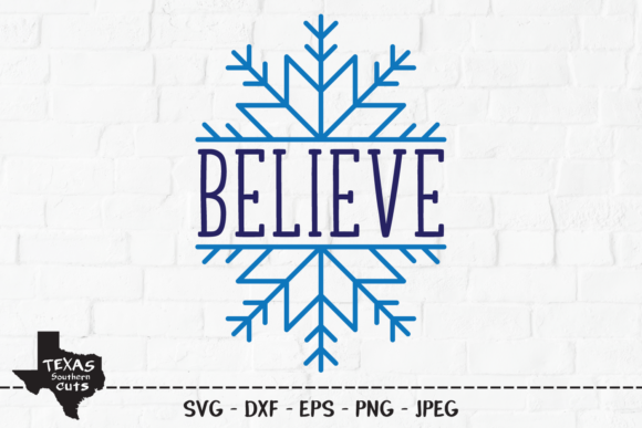 Download Believe - Christmas Snowflake Design - Premium Resources